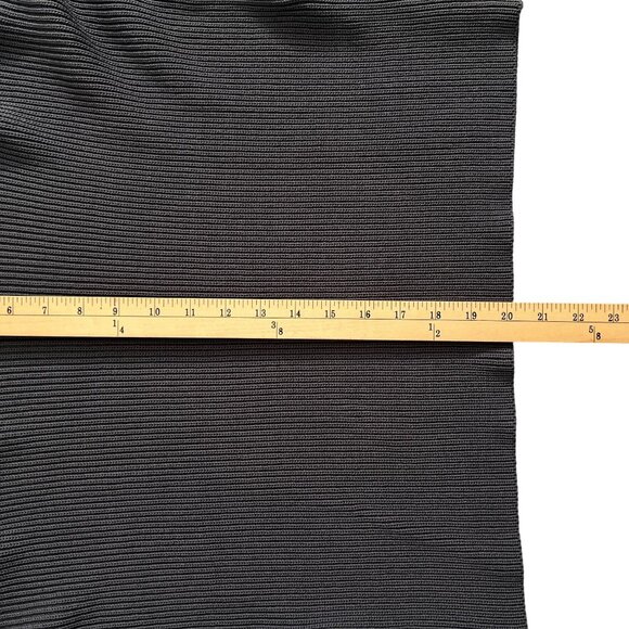 ZARA Gray Ribbed Mock Neck Sweater Women’s M Boxy Knit Long Sleeve Pullover - Picture 8 of 8